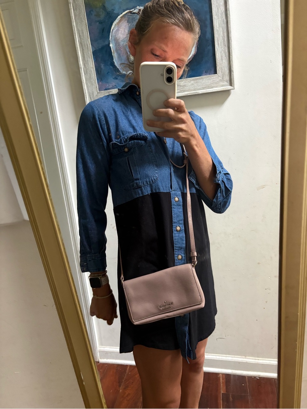 Kate Spade dusty rose Crossbody Leather Bag